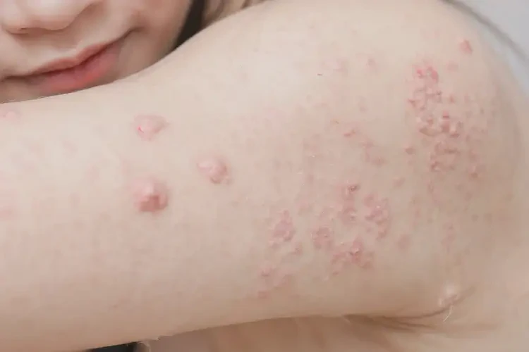 女生手臂上經(jīng)常長濕疹不管它會自己痊愈嗎(圖4)