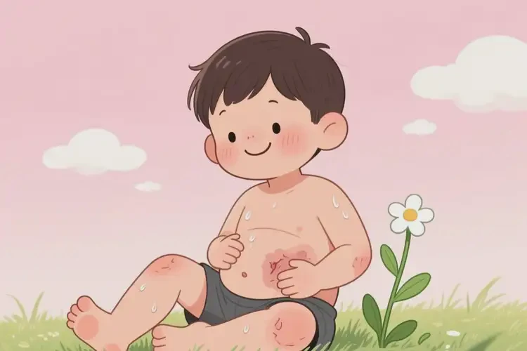 少兒肚子起濕疹能徹底自愈嗎(圖2)