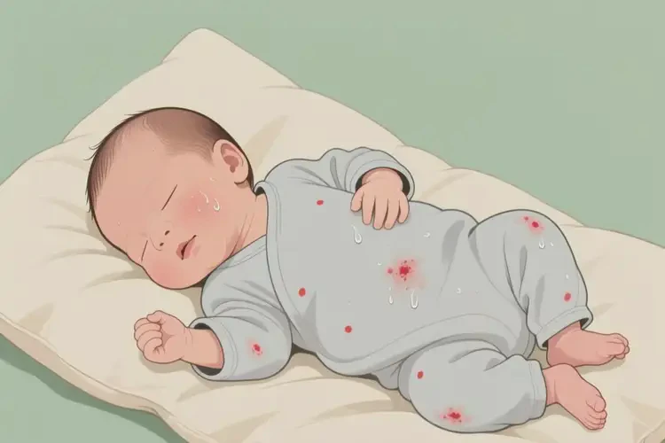 新生兒全身容易起濕疹不管它會(huì)自己自愈嗎(圖3)
