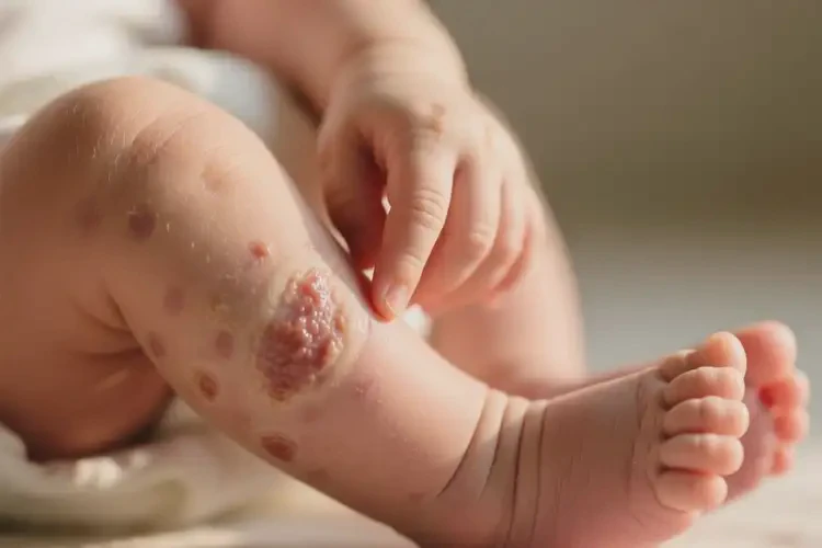 新生兒小腿有濕疹不管它會自己自愈嗎(圖4)