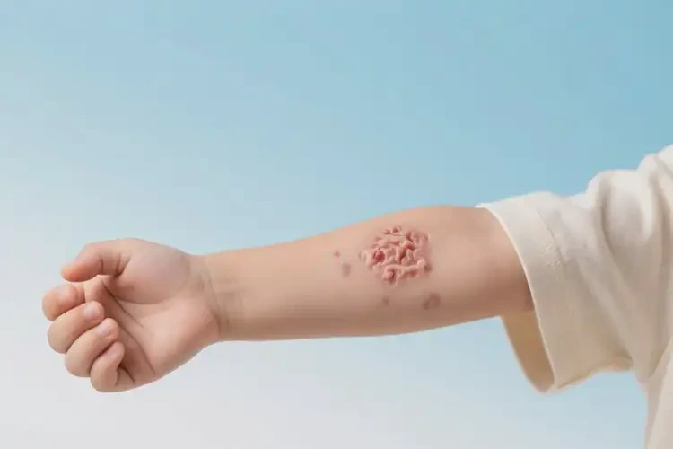 幼兒手臂有濕疹能徹底自愈嗎(圖1)