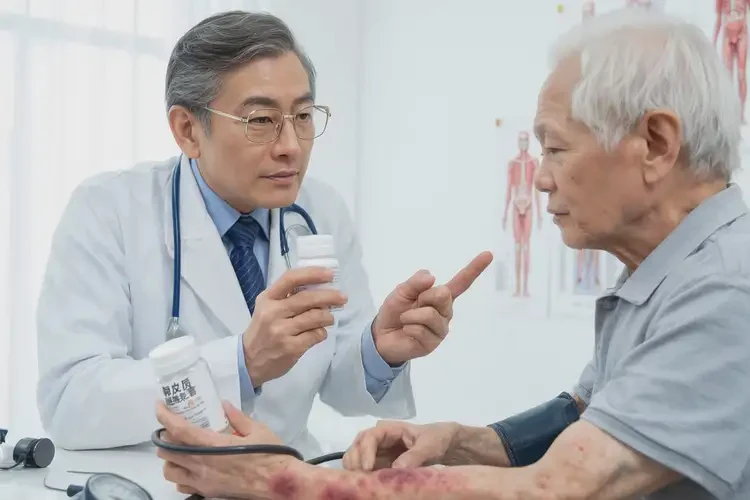 高龄老人手臂上出湿疹不管它会自己痊愈吗(图1)