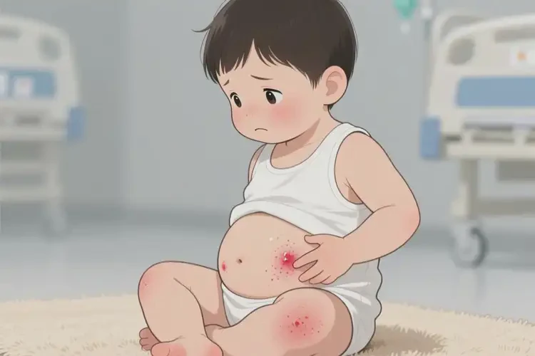 兒童肚子上容易長濕疹不管它會自己好嗎(圖4)