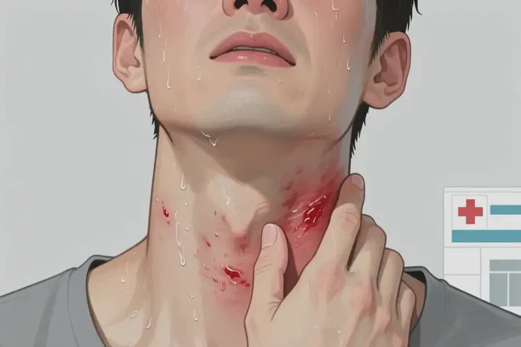 男性脖子上容易起湿疹不管它会自己好吗(图3)