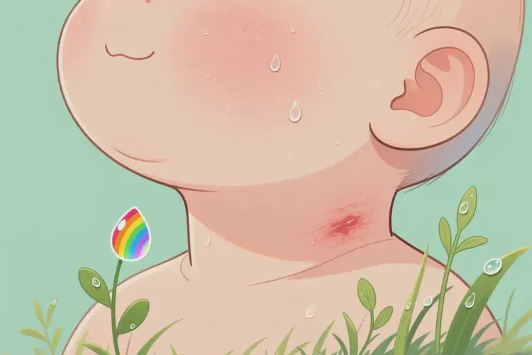 寶寶脖子出濕疹不管它會自己自愈嗎(圖2)