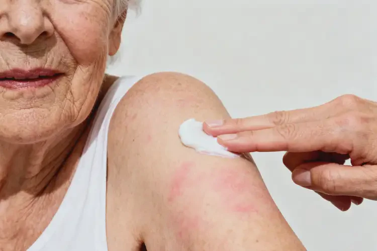 高齡老人手臂上容易長濕疹能徹底自愈嗎(圖1)