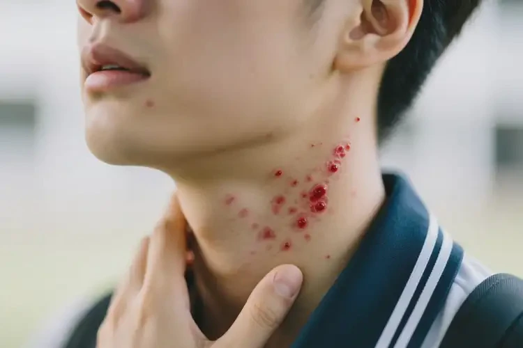 大學(xué)生脖子上經(jīng)常長(zhǎng)濕疹可不可以徹底自愈(圖3)