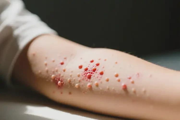 小孩手臂上偶爾起濕疹能靠自己自愈嗎(圖2)