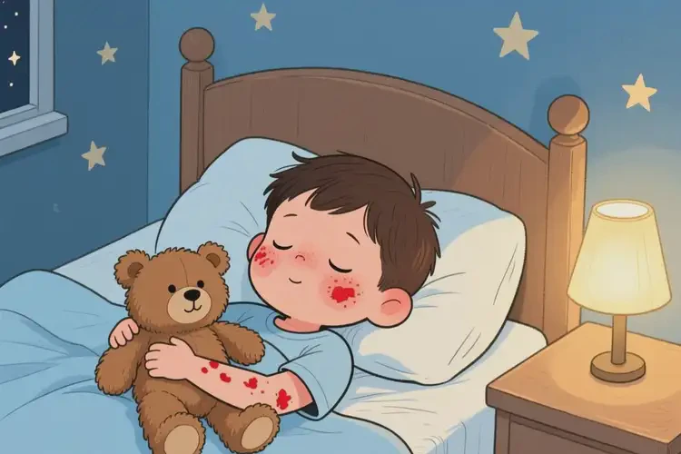 少兒臉上出現(xiàn)濕疹能徹底自愈嗎(圖1)