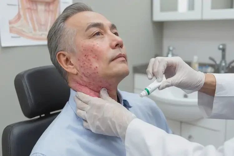 男性脖子上容易起濕疹不管它會(huì)自己自愈嗎(圖3)