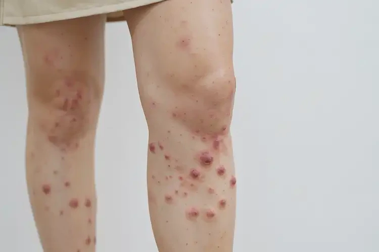 女生小腿上偶爾起濕疹不管它會自己痊愈嗎(圖4)