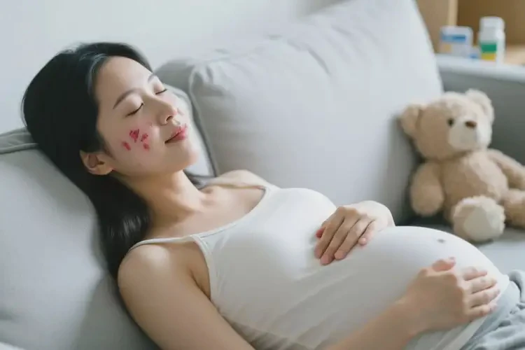 孕婦面部長濕疹可以徹底自愈嗎(圖1)