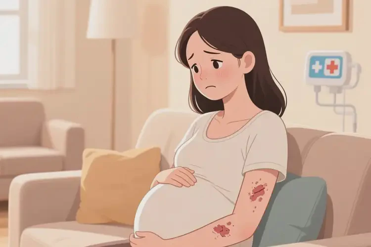 產(chǎn)婦全身出現(xiàn)濕疹不管它會(huì)自己自愈嗎(圖4)