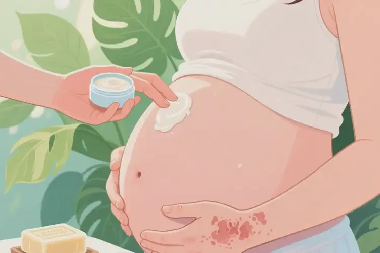 孕婦脖子偶爾長濕疹不管它會(huì)自己好嗎(圖1)