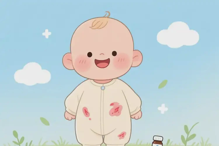 小兒肚子上有濕疹可以徹底自愈嗎(圖4)