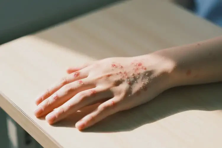 女生手上經(jīng)常起濕疹不管它會自己好嗎(圖3)