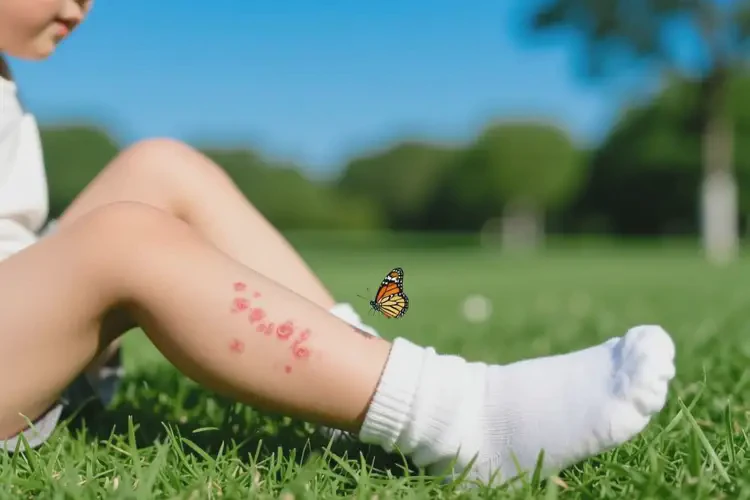 孩子小腿偶爾長濕疹不管它會自己好嗎(圖1)