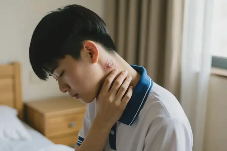 中學(xué)生脖子有濕疹能靠自己自愈嗎(圖2)