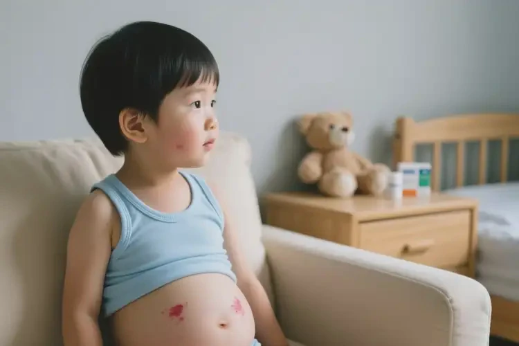 儿童肚子上出现湿疹不管它会自己痊愈吗(图4)