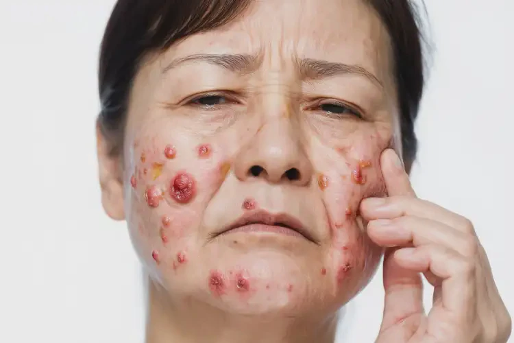 中学生面部偶尔长湿疹不管它会自己好吗(图4)