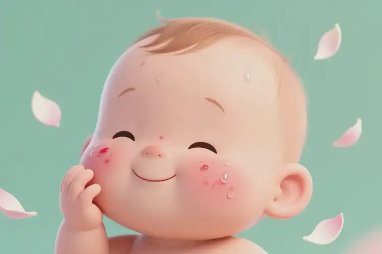 嬰幼兒臉上長濕疹可以徹底自愈嗎(圖1)