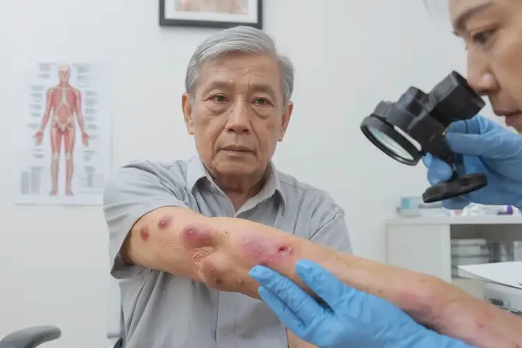 老年人手臂經(jīng)常長濕疹不管它會(huì)自己好嗎(圖4)