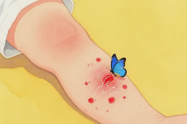 兒童大腿起濕疹不管它會(huì)自己自愈嗎(圖2)