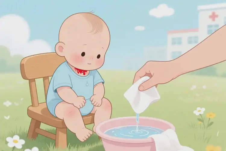 少兒脖子上出現(xiàn)濕疹不管它會自己好嗎(圖1)