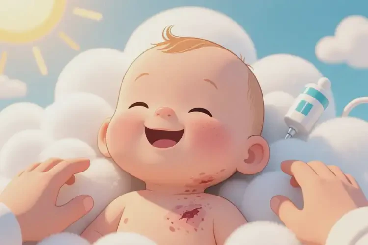 嬰幼兒脖子出現(xiàn)濕疹能徹底自愈嗎(圖2)