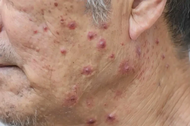 男性脖子上容易起濕疹不管它會(huì)自己自愈嗎(圖4)