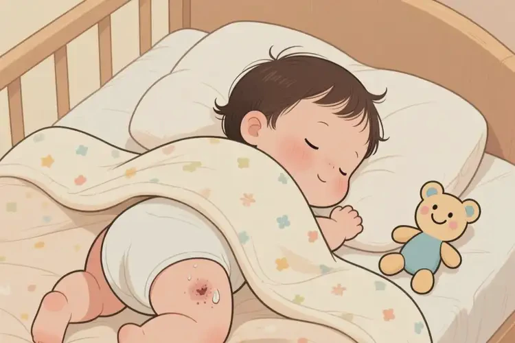 幼兒屁股上有濕疹能徹底自愈嗎(圖1)