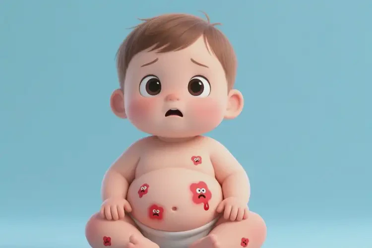 小孩肚子有濕疹不管它會(huì)自己好嗎(圖3)