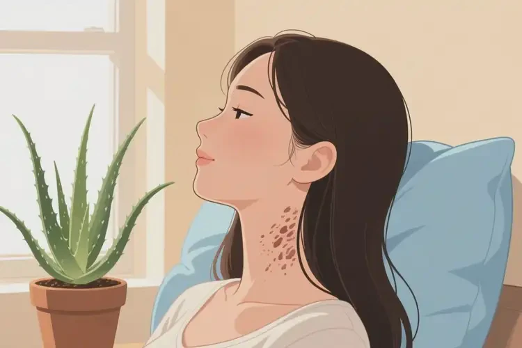 女性脖子出濕疹可不可以徹底自愈(圖2)