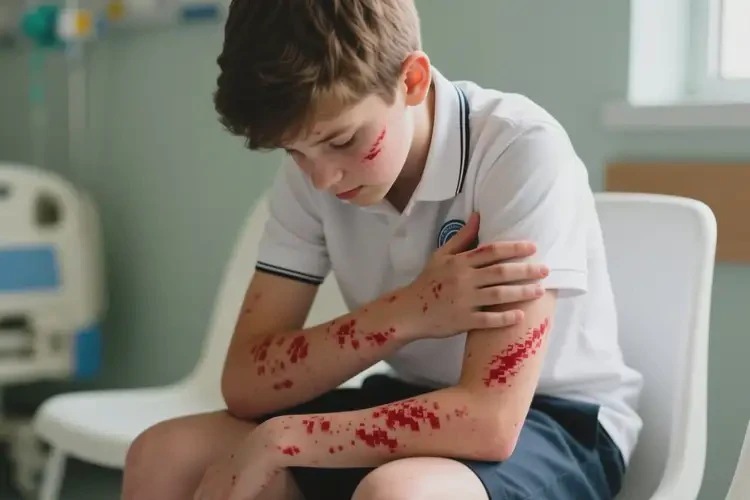 中學(xué)生全身經(jīng)常長濕疹不管它會(huì)自己自愈嗎(圖4)