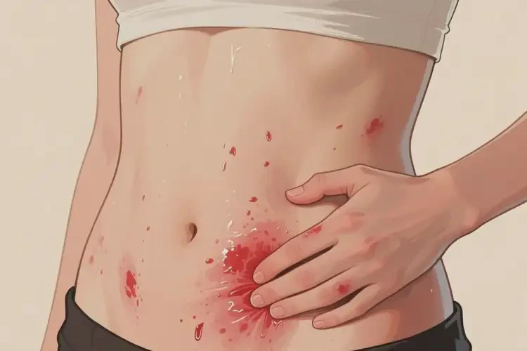 女性肚子經(jīng)常起濕疹不管它會(huì)自己自愈嗎(圖4)