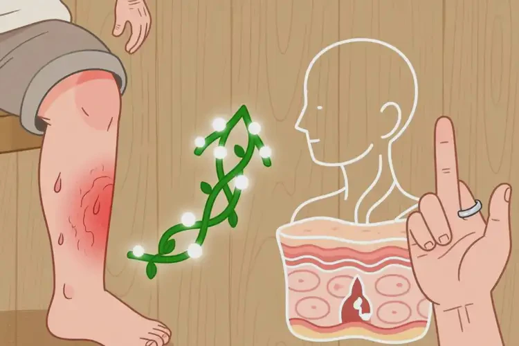 老人小腿上容易長濕疹不管它會自己痊愈嗎(圖1)