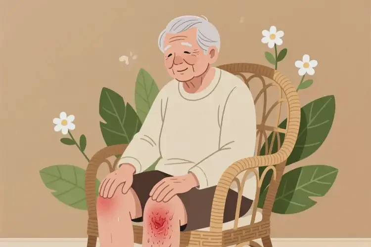 老年人大腿起濕疹能徹底自愈嗎(圖1)