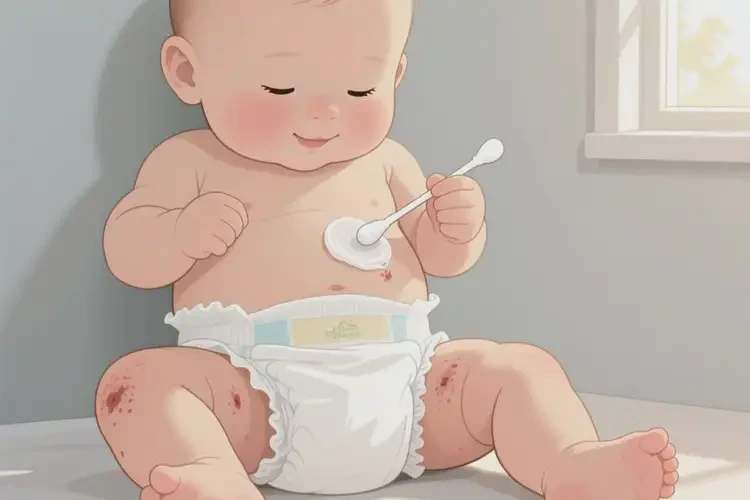 孩子屁股上起湿疹不管它会自己痊愈吗(图1)