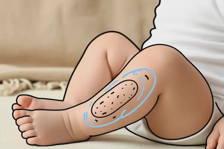 小兒大腿上偶爾起濕疹能靠自己自愈嗎(圖1)