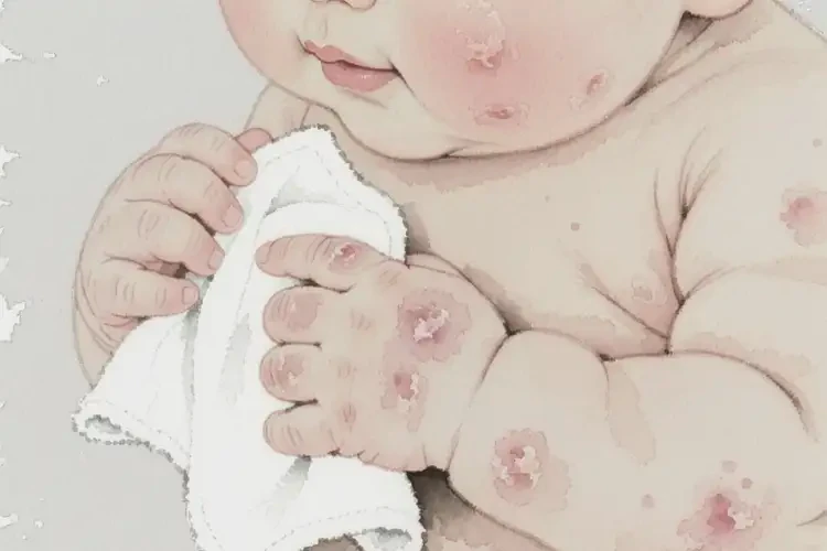 嬰幼兒身上偶爾長濕疹不管它會自己痊愈嗎(圖1)