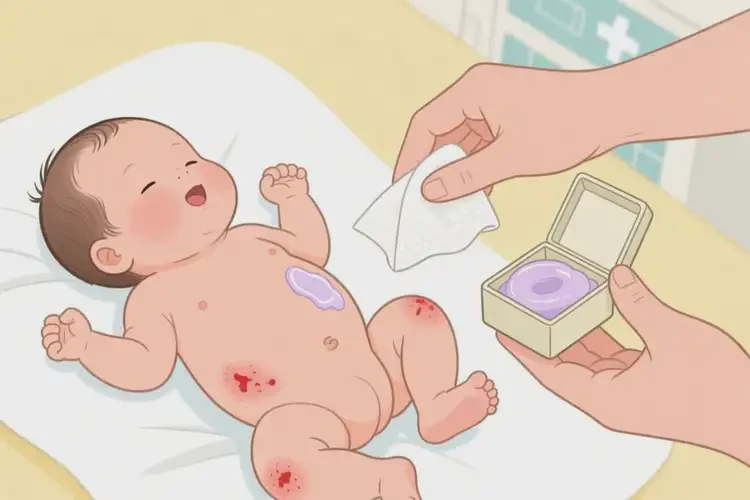 新生兒屁股上起濕疹可不可以徹底自愈(圖1)