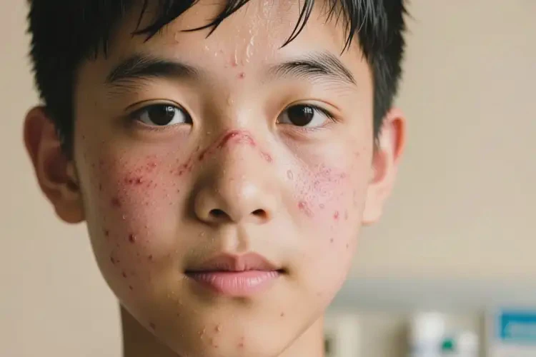 青少年臉上經(jīng)常長濕疹不管它會自己自愈嗎(圖4)