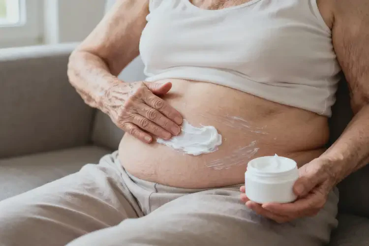 老年人肚子上起湿疹能够彻底治愈吗(图1)