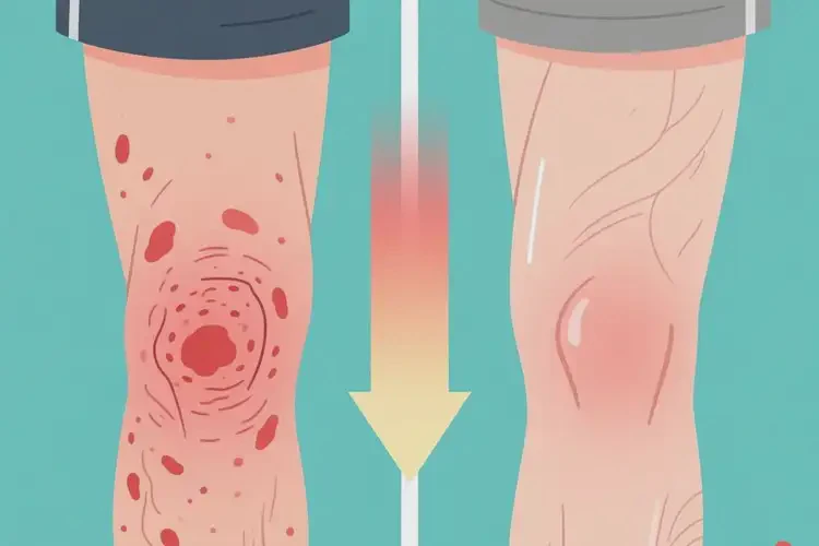 男性大腿上偶爾起濕疹可以徹底自愈嗎(圖1)