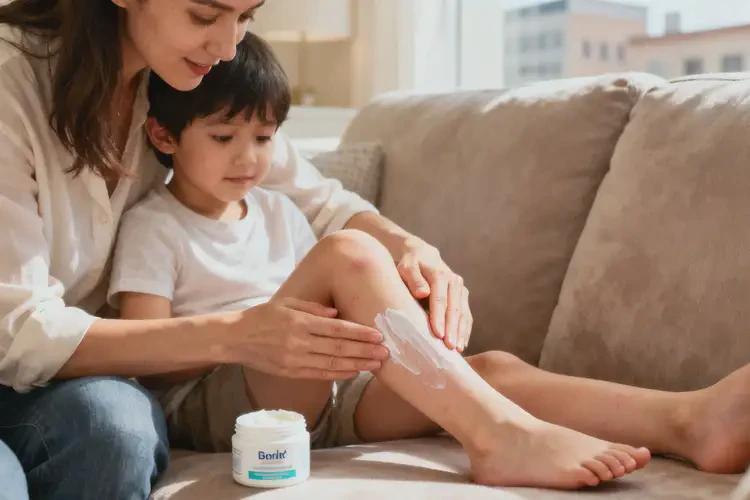 少兒小腿出濕疹不管它會(huì)自己好嗎(圖1)