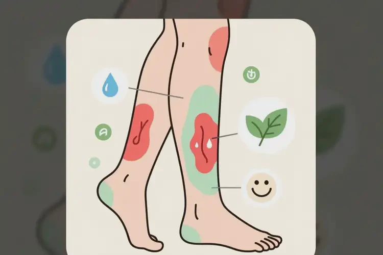 女生小腿偶爾長(zhǎng)濕疹可不可以徹底自愈(圖1)