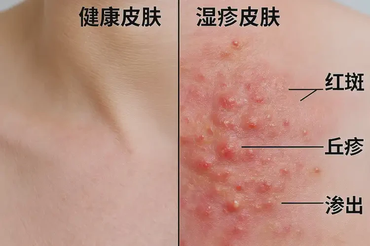 男性脖子上容易長濕疹不管它會自己痊愈嗎(圖1)