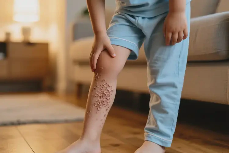 孩子小腿偶爾長濕疹不管它會自己好嗎(圖3)