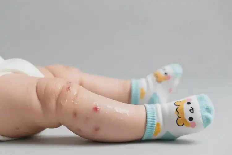 寶寶大腿上出現(xiàn)濕疹能夠徹底治愈嗎(圖1)