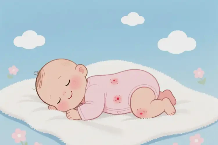 嬰兒肚子上偶爾起濕疹不管它會自己痊愈嗎(圖4)